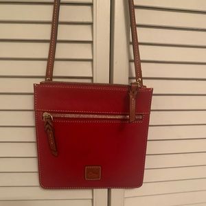 Red Leather Dooney and Bourke Crossybody Purse